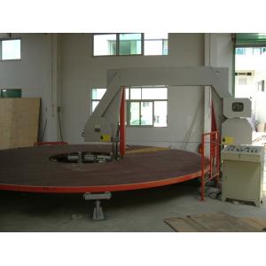 Circle Horizontal Sponge Cutting Machine With Rotating Table For PU Square Foam
