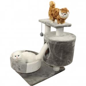 China Cool Cat Climbing Furniture Non Slip 2 Tier Level 48 Inch Indoor Cat Tree House supplier