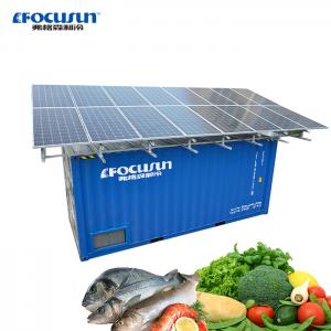 China Solar Power Container Cold Room Storage for Fresh Food Goods 20ft Refrigerant R-22 R-404A supplier