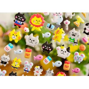China Pegatinas 3D hinchadas personalizadas de 3 mm de grosor para niños, diseño y tamaño personalizados, pegatinas hinchadas DIY, pegatinas hinchadas con purpurina wholesale