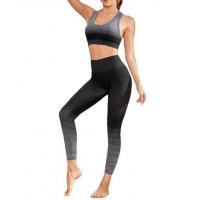 China Sportswear Quick Dry Yoga Suit Breathable Moisture Gradient Seamless Sports Suit on sale
