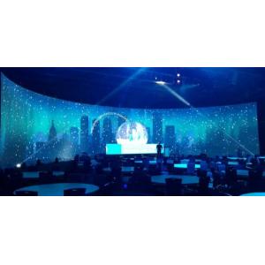 HD LED Wall Display Screen Rental P3.91 Curved LED Display For Wedding Church Stage