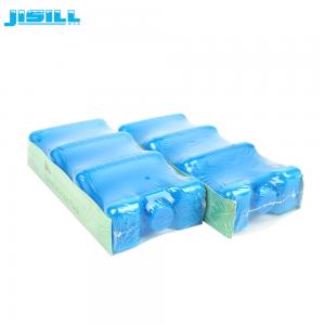 China HDPE Plastic 6 Pack Beer Bottle Cold Ice Packs Curved Shape Leak Proof supplier