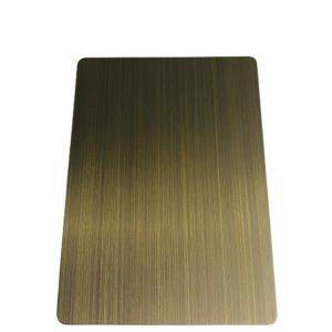 China Bronze Brass Red Copper Brushed Etched Stainless Steel Sheets For Indoor Outdoor Wall Decoration supplier