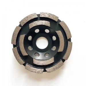 105mm 4 Double Row Diamond Cup Wheel Grinding For Concrete Huachang Tools
