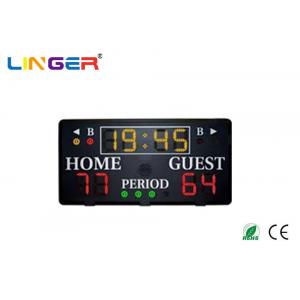 China Time / Score / Period Portable Electronic Scoreboard With IR Remote Control supplier