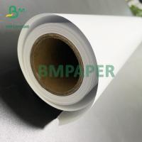 China 2'' Core 24'' x 150' Bright White Coated Bond Paper Roll 24lb for Color Poster Printing on sale