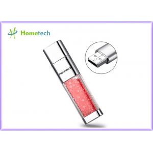 Transparent crystal red decoration screen novelty flash drives Promotional gift