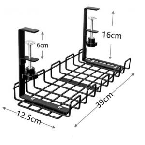 China Adjustable Under Desk Cable Management Tray For Interior Office Living Room Furniture supplier