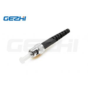 China FTTH Fiber Optic Connector ST UPC Singlemode Simplex Connector With Black supplier