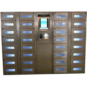 Stainless Steel Vending Locker With LED Lights And Transparent Doors Remote Control Function