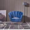 Leisure Golden Stainless Steel Legs Relax Sofa chair for Living Room