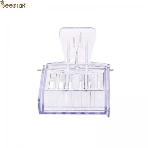 China High Quality Transparent Queen Clip Catcher Queen Introduction Cage For Beekeeping supplier