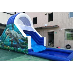 Funny Dinosaur Theme 8.5m By 3m Inflatable Water Slide