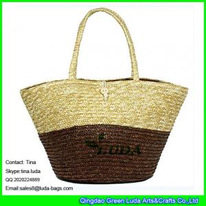 LUDA 2013 fashion straw handbags wheat straw handmade  beach tote bag