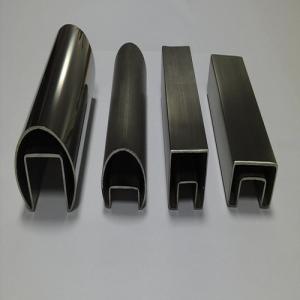 316 Stainless Steel Groove Tube or inox channel tube  for  Balustrade