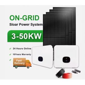 Solar System Installation Set Factory Price 8Kw 10Kw 15Kw 18Kw 30Kw Ongrid Solar Energy System For Home