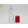 Custom Color Pump Cap 100ml Transparent Glass Bottle For Body Lotion Packaging