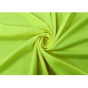 140GSM Birds Eye Mesh Fabric / 100% Polyester Fluorescent Mesh Fabric Yellow