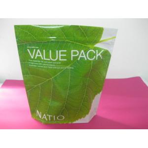 China Recycled Laminated Green Stand Up Pouch Bag k for Facial Cream supplier