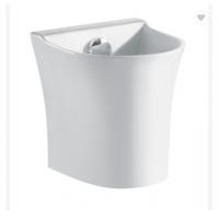 China Oval White Mop Pool Small Free Standing Utility Sink Ceramic Body on sale
