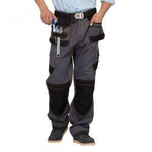 China Safety Heavy Duty Work Pants 65% PL 35% C With Tuck Way Holster Pockets wholesale