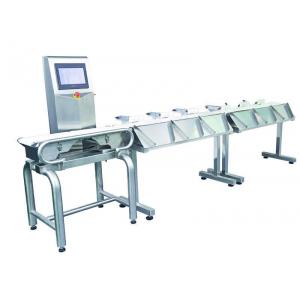 China Automatic Sweep Arm Weight Sorting Machine Chicken Duck Fish Food Weight Sorter Grader supplier