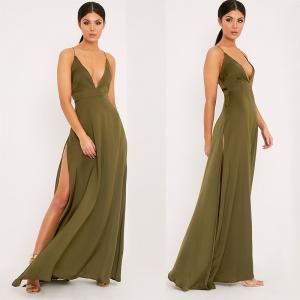 China New arrival khaki sexy women chic party dress supplier