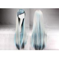 100cm Long Multi Colored Hair Wigs , Silky Straight Wave Colored Synthetic Wigs