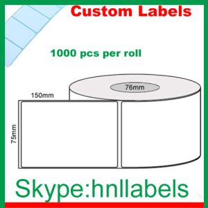 China Les labels thermiques 75mmX150mm/1 de transfert raffinent la constante de petit pain de lustre, 1,000Lpr, noyau de 76mm wholesale