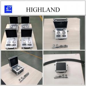 China Highland brand hydraulic flow meters with two pressure gauges supplier