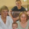 Family Custom Oil Painting Portraits Handmade From Photograph 5 CM All Sides