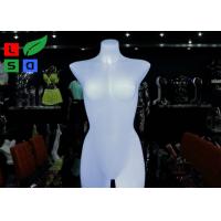 China 82cm High Illuminated Plastic Female Mannequin Torso on sale