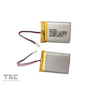 BIS 3.7V Li Polymer Battery GSP753040 Lithium Battery 850mAH For Vehicle Mounted Safety System