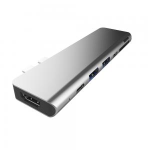 Type C Hub Iphone Audio Adapter HDMI USB 3.0 SD/TF USB-C Data Transmission Port