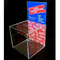 OEM and ODM Design Acrylic Donation Box with Lock and Key