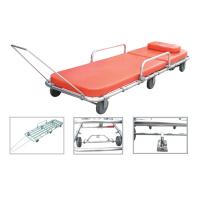 China aluminum alloy ambulance stretcher trolley manual emergency stretcher cart for patient transport  With 6 Wheels on sale