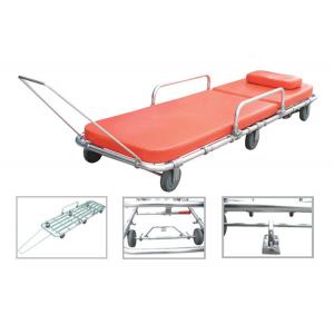 aluminum alloy ambulance stretcher trolley manual emergency stretcher cart for patient transport  With 6 Wheels
