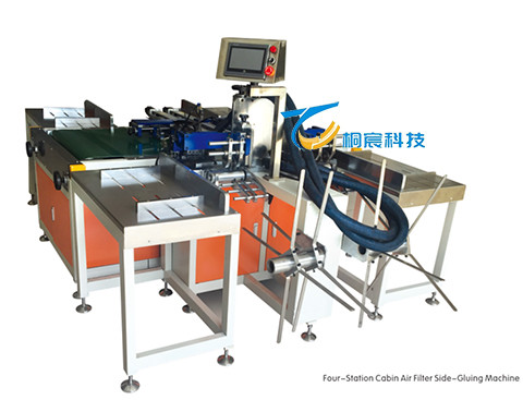 China Machine de pliage de papier à double station de filtre Machine intelligente de pliage à chaud à fondre 220V on sale