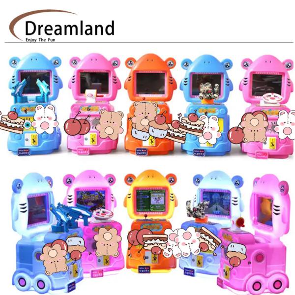 Shark Baby Kids Game Machine Thème de requin unique avec des couleurs vives et des effets d'éclairage pour une expérience de jeu amusante