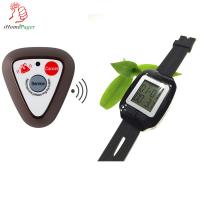 China Restaurant wireless equipment with high-end material waiter call button and waterproof vibrating wrist watch buzzer on sale