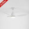 China Modern Design Home Office LED Ceiling Fan with 3 Color LED Light and Three ABS Blades wholesale