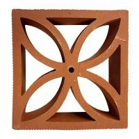 China Red Brick Breeze Blocks Concrete Screen Wall Sun Wall Hollow Brick Wall Design on sale