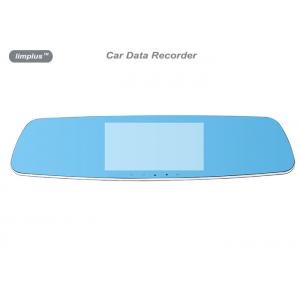 China 1080P Dual Lens Car Data Recorder , 5 Inch Rear View Mirror Camera wholesale