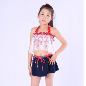 China Exquisite Striped Girl Exclusive Swimsuit supplier