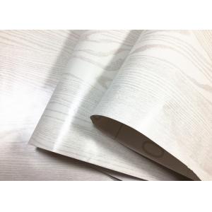 White Fashionable Wood Grain Adhesive Contact Paper Home Decoration