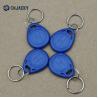 China Custom Access Control 13.56Mhz RFID Key Fob Tags ABS NFC Blank In Blue Color wholesale