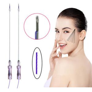 China Ultra Face V Lift Thread Pdo Resserrement de la peau Pdo Pcl Plla Cog Mono Screw Threads Lift Face Pdo Threads Les fils de levage de la peau peuvent être utilisés pour le nettoyage de la peau. supplier