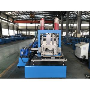 China 1.5 - 3.0mm CZ Purlin Roll Forming Machine 16 Stations With Punching Units supplier