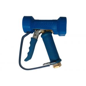 Multifunctional Brass Blue Washing Gun , Brass Water Spray Gun Stainless Steel Trigger 1/2" IPS Female Thread